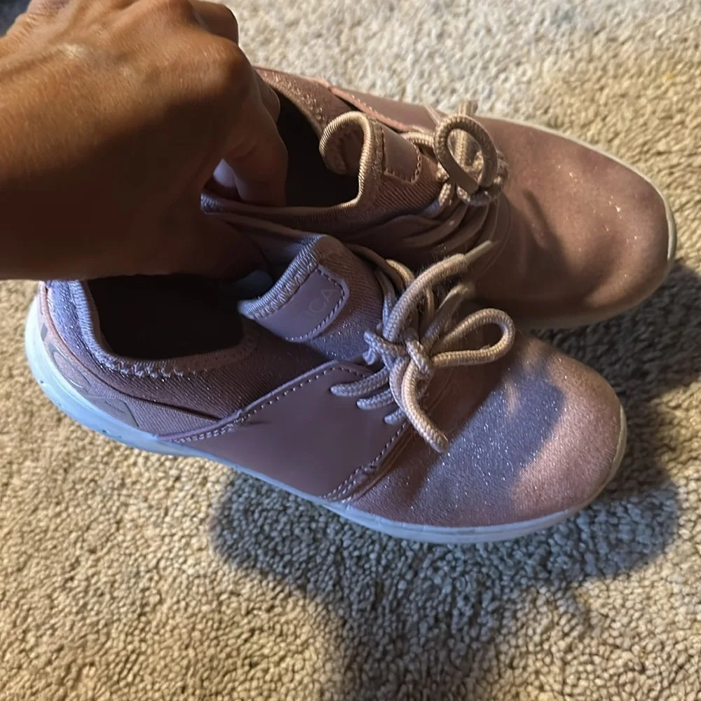 Nautical pink sparkle sneaker - Picture 3 of 4